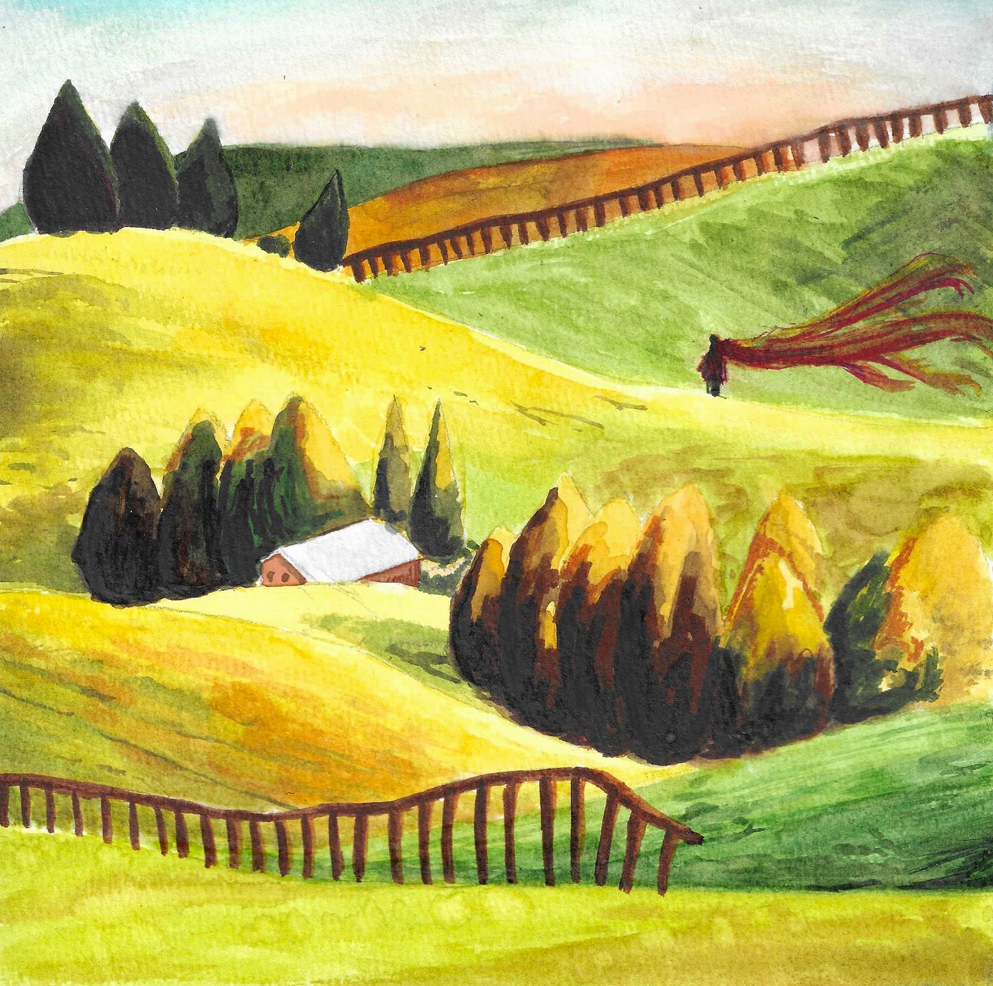 "The Giant In The Hill From Nowhere" - Print