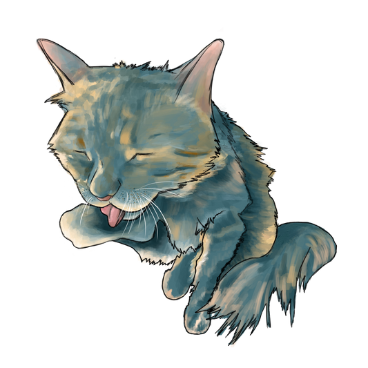2.5" Vinyl Sticker - Licky Meownkey