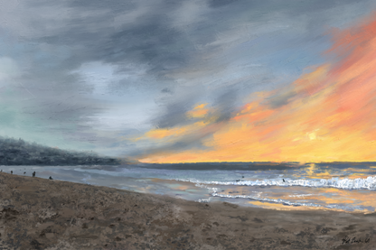 "Sunset at Rat beach" - 5x7 Inch Print