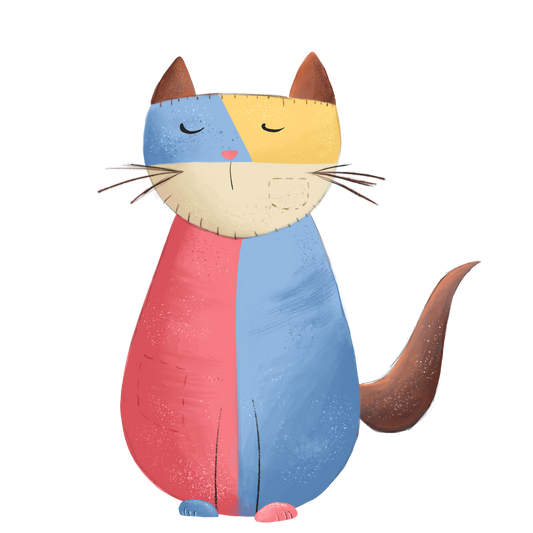 2.5" Vinyl Sticker - Quilt Cat